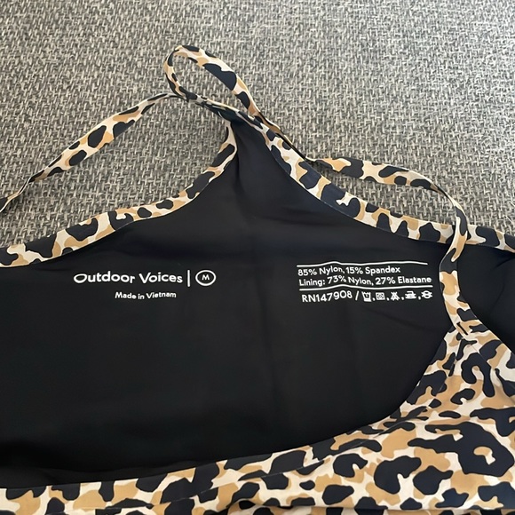 OUTDOOR VOICES EXERCISE DRESS - leopard print size M - Picture 3 of 4